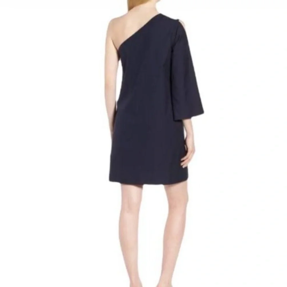 Lewit Navy dress Night Blue One Shoulder Formal Dress Size 6